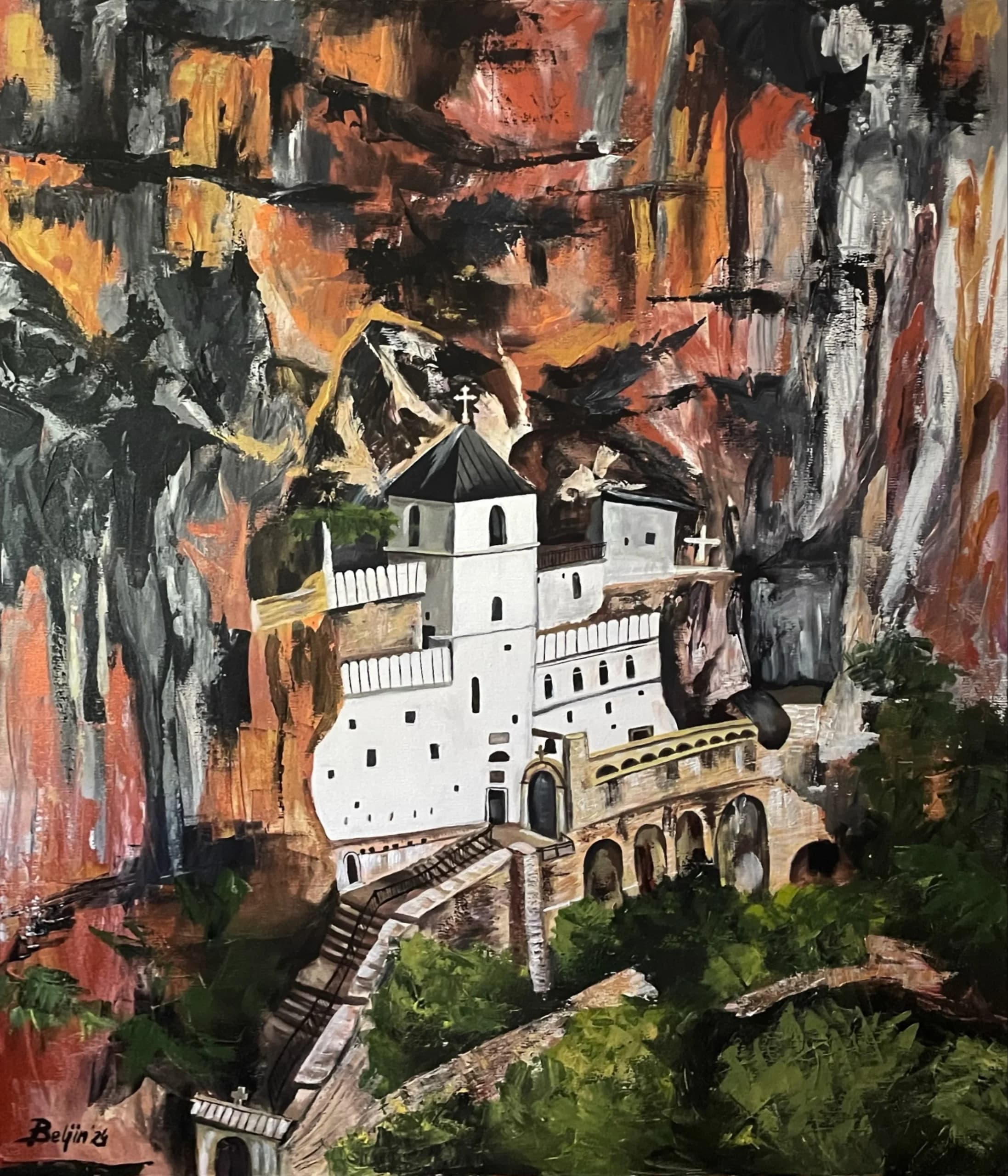 Naslikan manastir ostrog